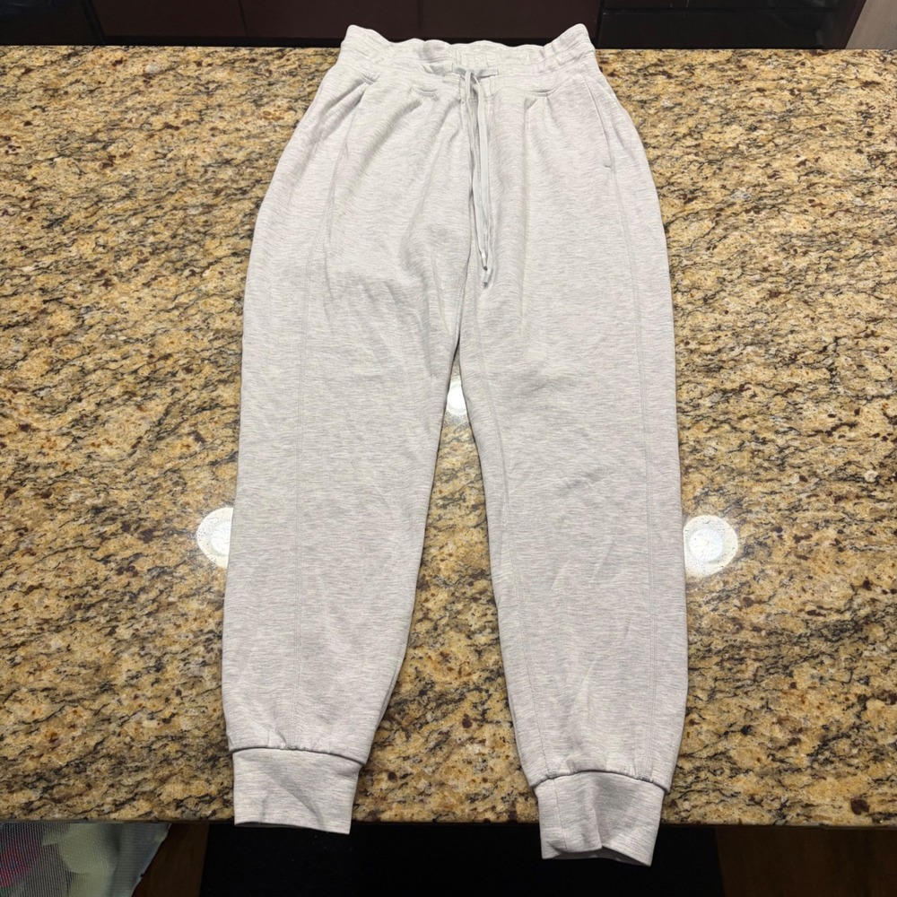 TravisMathew Womens Heather Gray Joggers Drawstring Sweatpants Size Medium ws